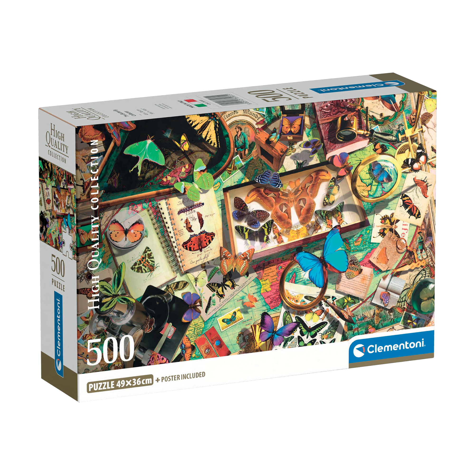 PZ500: LE COLLECTIONNEUR DE PAPILLON CLEMENTONI PUZZLES