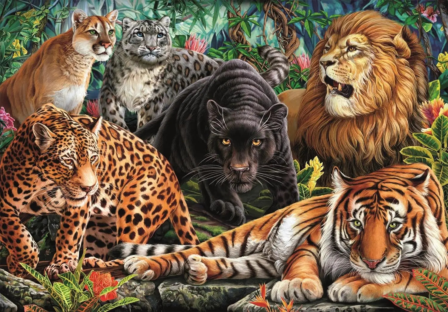 PZ500: CHATS SAUVAGES CLEMENTONI PUZZLES