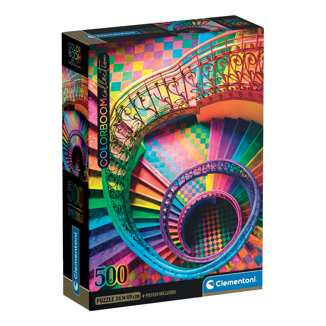 PZ500: COLORBOOM: ESCALIERS CLEMENTONI PUZZLES