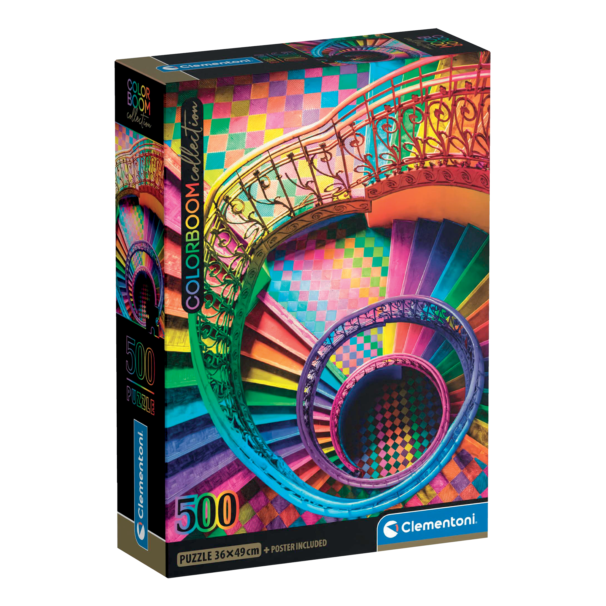 PZ500: COLORBOOM: ESCALIERS CLEMENTONI PUZZLES