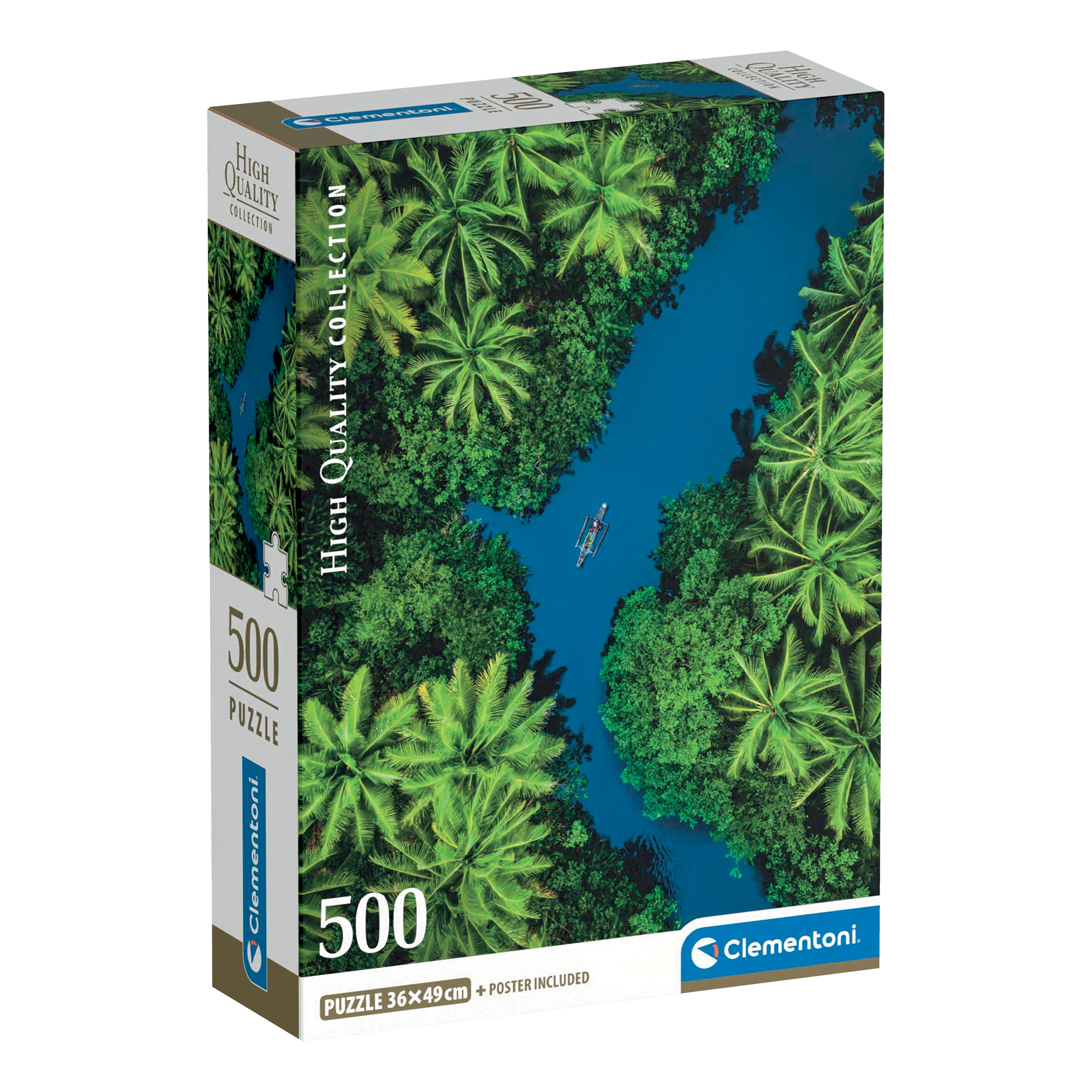 PZ500: VUE AÉRIENNE TROPICALE CLEMENTONI PUZZLES