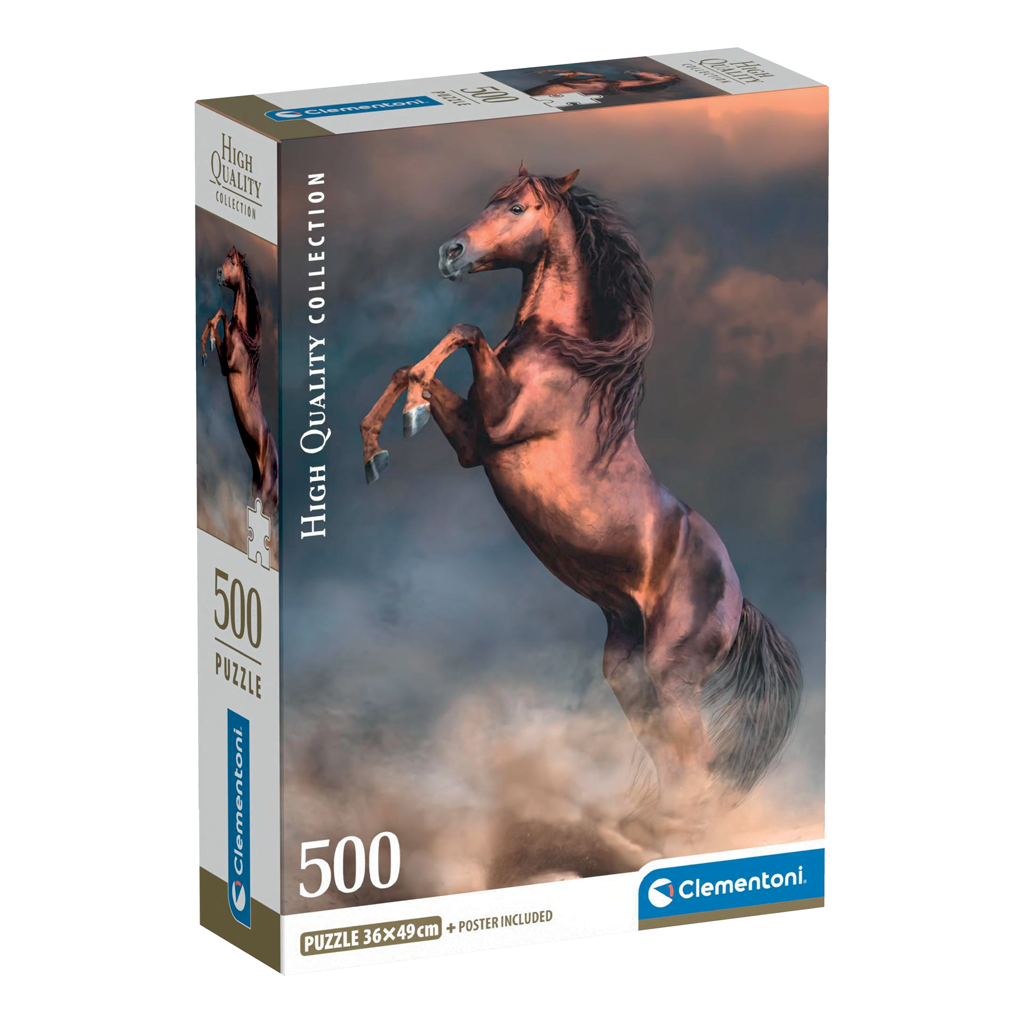 PZ500: ÉTALON ROUGE SAUVAGE CLEMENTONI PUZZLES