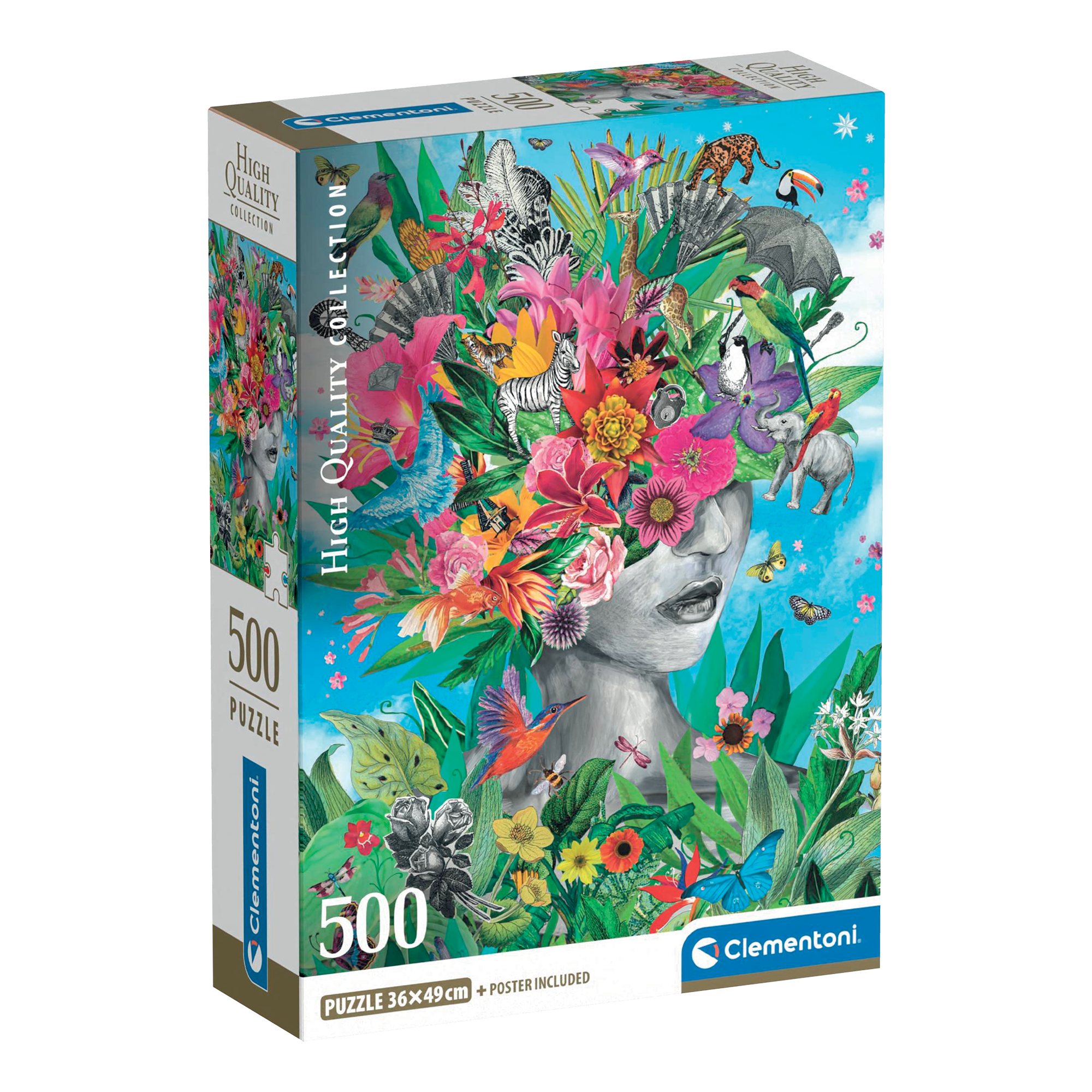 PZ500: TÊTE DANS LA JUNGLE CLEMENTONI PUZZLES