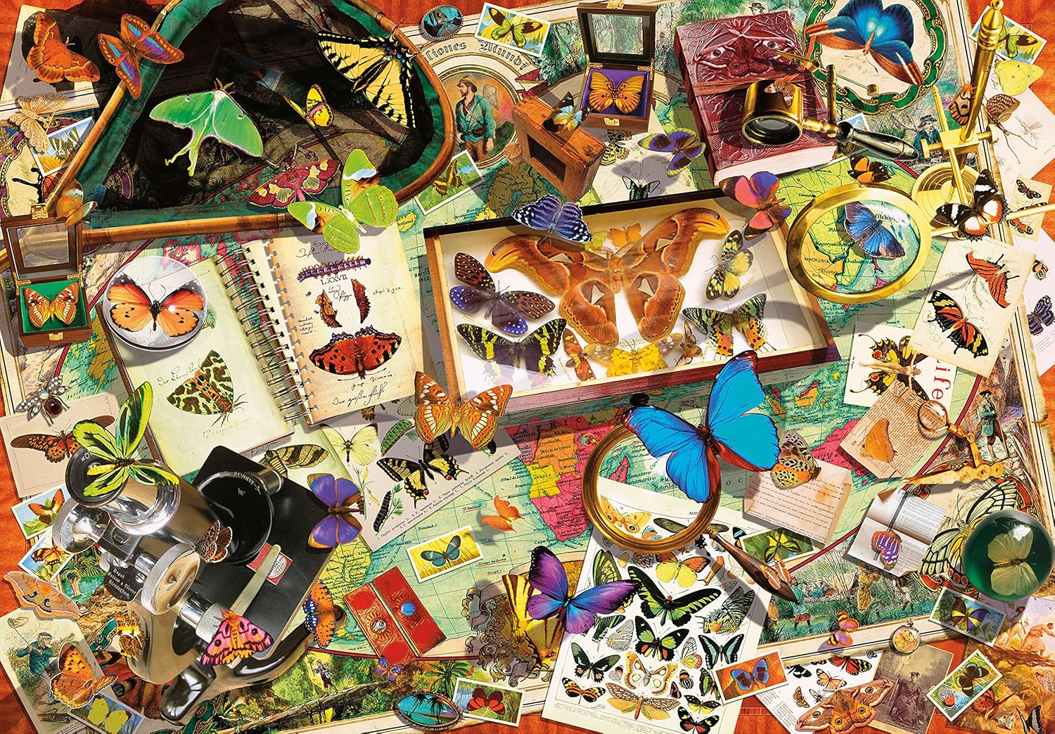 PZ500: LE COLLECTIONNEUR DE PAPILLON CLEMENTONI PUZZLES
