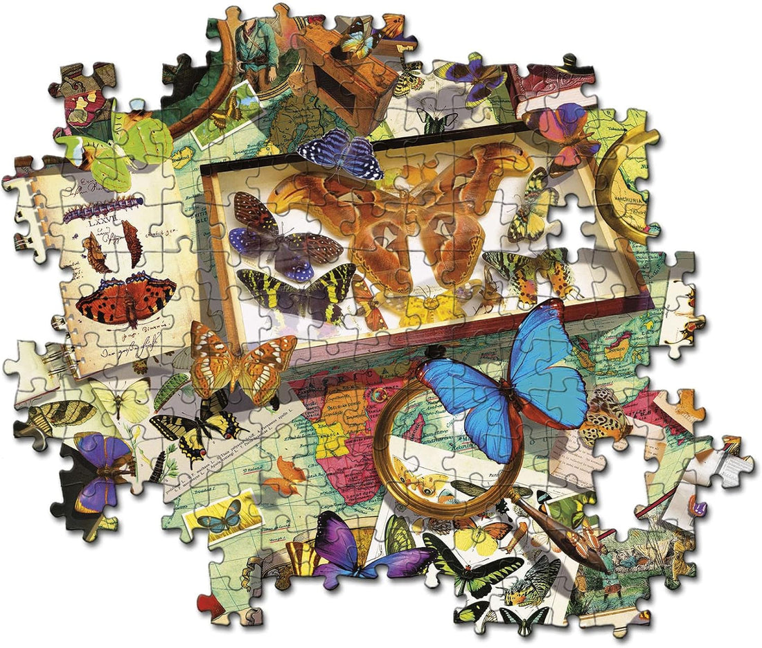 PZ500: LE COLLECTIONNEUR DE PAPILLON CLEMENTONI PUZZLES