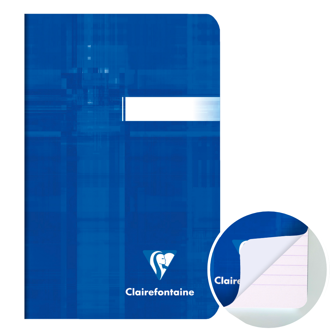 Carnet agrafé ligné -assortis- 48 pages (7.5x12cm) CLAIREFONTAINE
