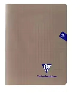 Mimesys cahier polypro agrafé seyès -gris-  48 pages (17x22cm) CLAIREFONTAINE