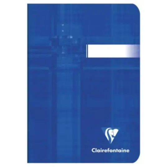 Carnet agrafé vierge -assortis- A6.  96 pages (10.5x14.8cm) CLAIREFONTAINE