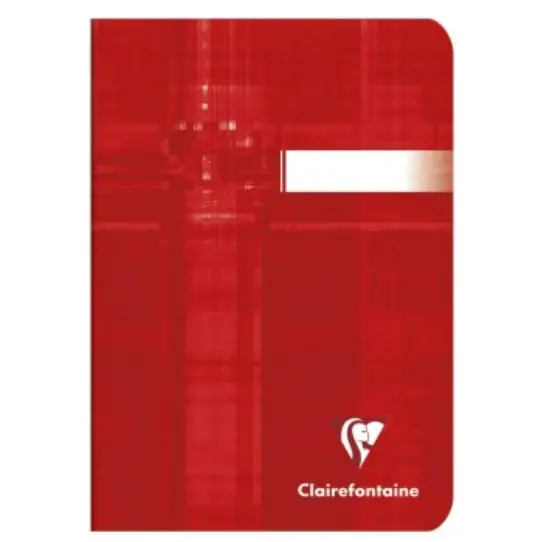Carnet agrafé vierge -assortis- A6.  96 pages (10.5x14.8cm) CLAIREFONTAINE