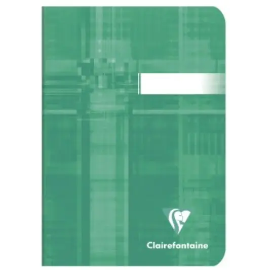 Carnet agrafé vierge -assortis- A6.  96 pages (10.5x14.8cm) CLAIREFONTAINE