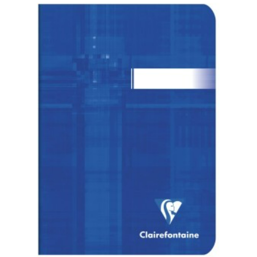 Carnet agrafé 5/5 -assortis- A6.  96 pages (10.5x14.8cm) CLAIREFONTAINE