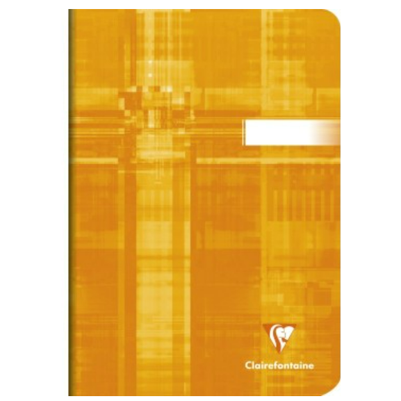 Carnet agrafé 5/5 -assortis- A5.  48 pages (14.8x21cm) CLAIREFONTAINE