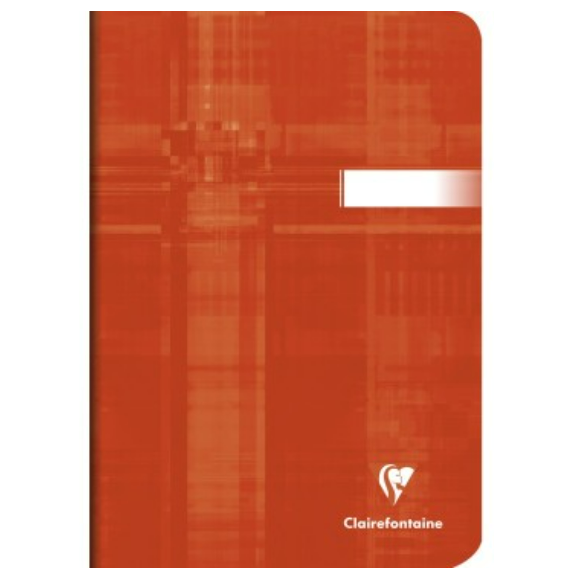 Carnet agrafé 5/5 -assortis- A5.  48 pages (14.8x21cm) CLAIREFONTAINE