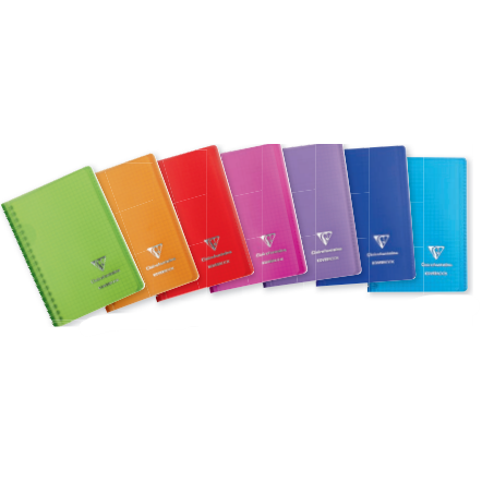 Koverbook carnet polypro reliure intégrale ligné-assortis- A5. 160 pages (14.8x21cm) CLAIREFONTAINE