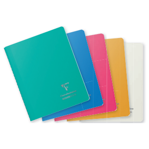 Koverbook Silver carnet polypro reliure intég. ligné-assortis- A5. 160 pages (14.8x21cm) CLAIREFONTAINE