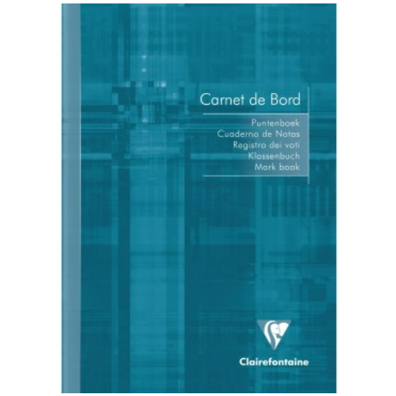 Cahier de bord pour enseignant -assortis- A5. 64 pages (14.8x21cm) CLAIREFONTAINE