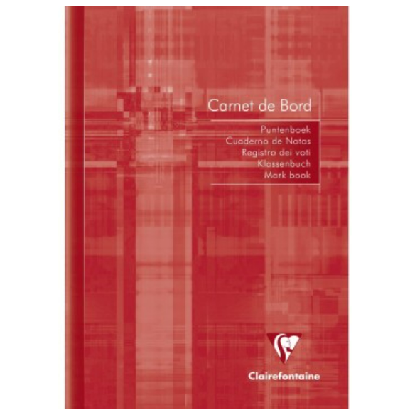 Cahier de bord pour enseignant -assortis- A5. 64 pages (14.8x21cm) CLAIREFONTAINE