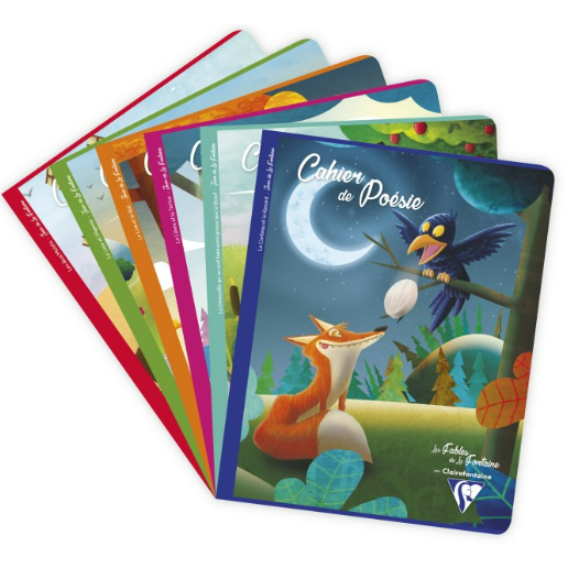 Fables De La Fontaine Poésie 48P 6¾X8¾. Assortis CLAIREFONTAINE