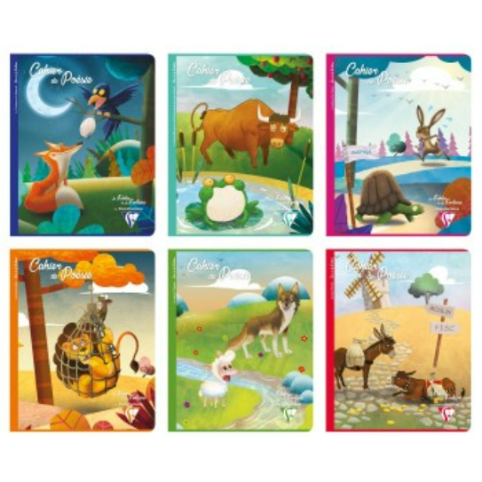 Fables De La Fontaine Poésie 48P 6¾X8¾. Assortis CLAIREFONTAINE