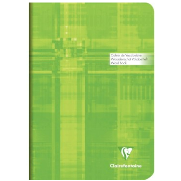 Carnet vocabulaire agrafé ligné+M -assortis- A5. 64 pages (14.8x21cm) CLAIREFONTAINE