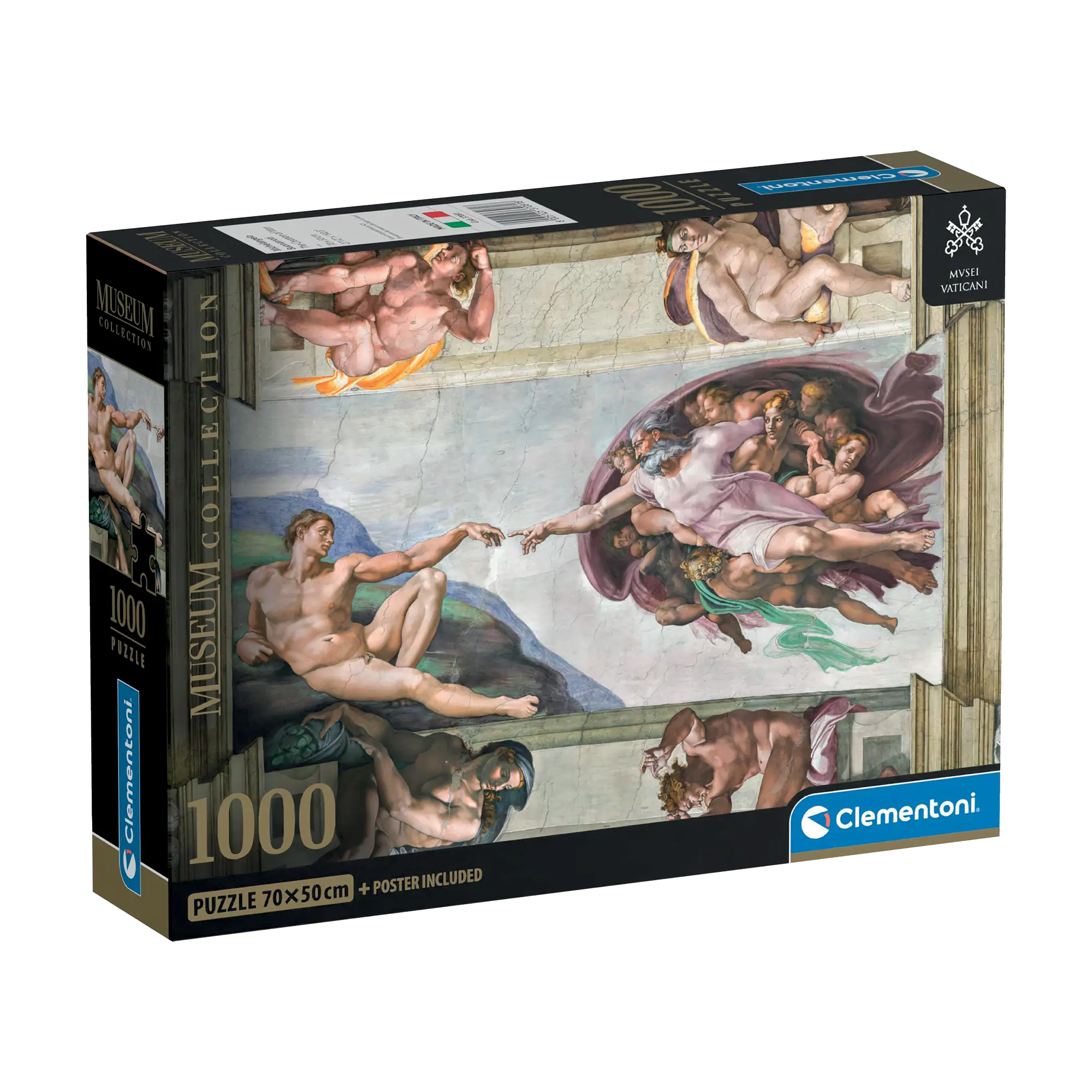 PZ1000: MUSEUM: LA CRÉATION D'ADAM - MICHEL-ANGE CLEMENTONI PUZZLES
