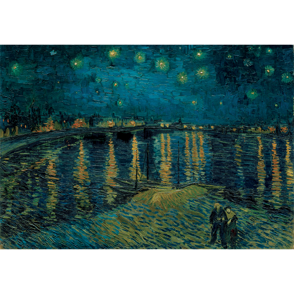 PZ1000: MUSEUM: LA NUIT ÉTOILÉE SUR LE RHÔNE - VAN GOGH - CLEMENTONI