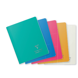 Koverbook Silver carnet polypro reliure intég. ligné-assortis- A4. 160 pages (21x29.7cm) CLAIREFONTAINE