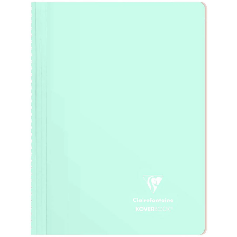 Koverbook Blush carnet polypro reliure intég. ligné-menthe- A4. 160 pages (21x29.7cm) CLAIREFONTAINE