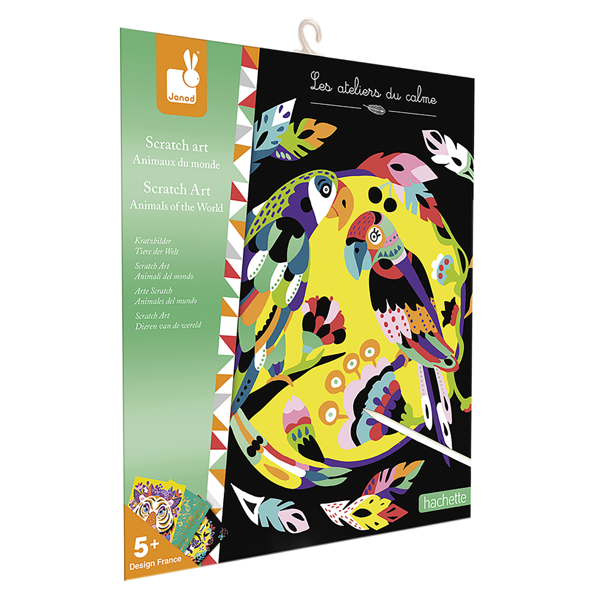 SCRATCH ART ANIMAUX DU MONDE - 5 CARTES JANOD