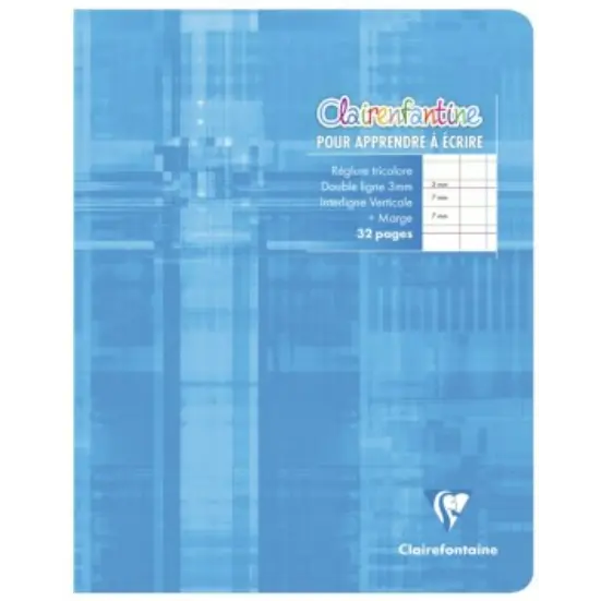 Clairenfantine Cahier agrafé DL3mm IV -assortis-  32 pages (17x22cm) CLAIREFONTAINE