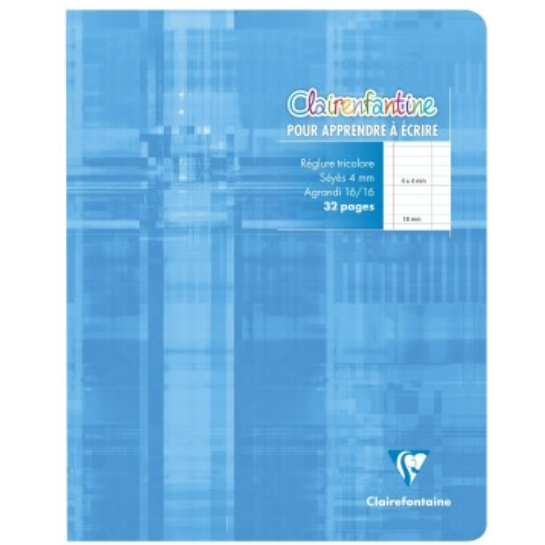 Clairenfantine Cahier agrafé seyès 4mm -assortis-  32 pages (17x22cm) CLAIREFONTAINE
