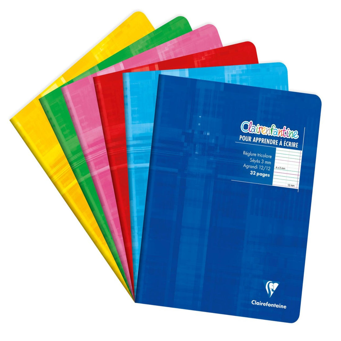 Notebook French Ruled 3 mm Assorted Stapled  32 pages (6,7 x 8,7 in)