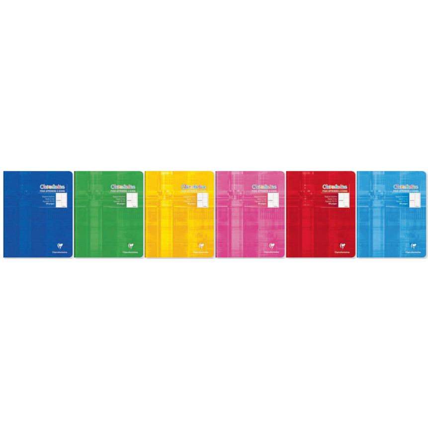 Clairenfantine Cahier agrafé seyès 3mm -assortis-  32 pages (17x22cm) CLAIREFONTAINE