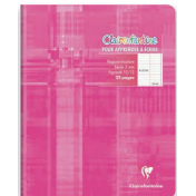 Clairenfantine Cahier agrafé seyès 3mm -assortis-  32 pages (17x22cm) CLAIREFONTAINE