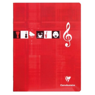 Musique+Paroles ligné 56P 8¾X6¾. Assortis CLAIREFONTAINE