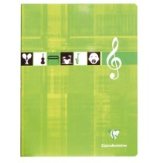 Musique+Paroles ligné 56P 8¾X6¾. Assortis CLAIREFONTAINE