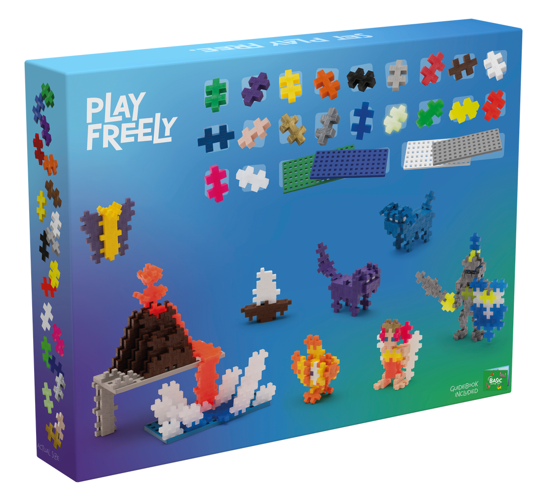 APPRENDRE À BÂTIR - ENS. MÉGA BASIC - 1200pcs - PLUS PLUS