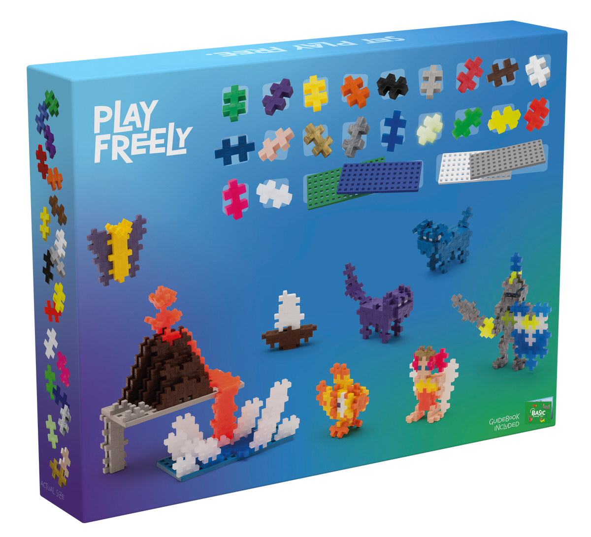 APPRENDRE À BÂTIR - ENS. MÉGA BASIC - 1200pcs - PLUS PLUS