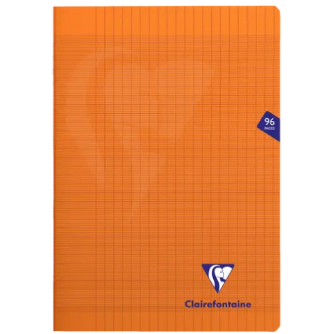 Mimesys agrafé Seyes 96P 8¾X11¾ Orange CLAIREFONTAINE