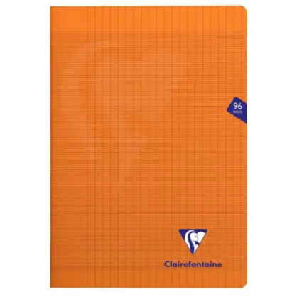 Mimesys agrafé 17X22Cm 48Sh. Séyès Orange CLAIREFONTAINE