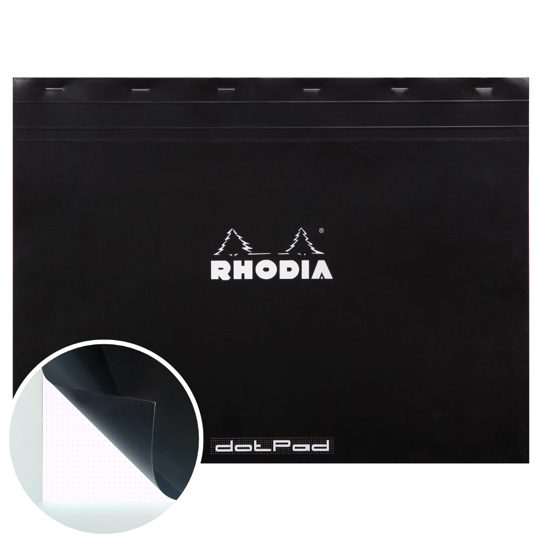 Bloc-Notes Noir Dot  16,5X12,5 RHODIA