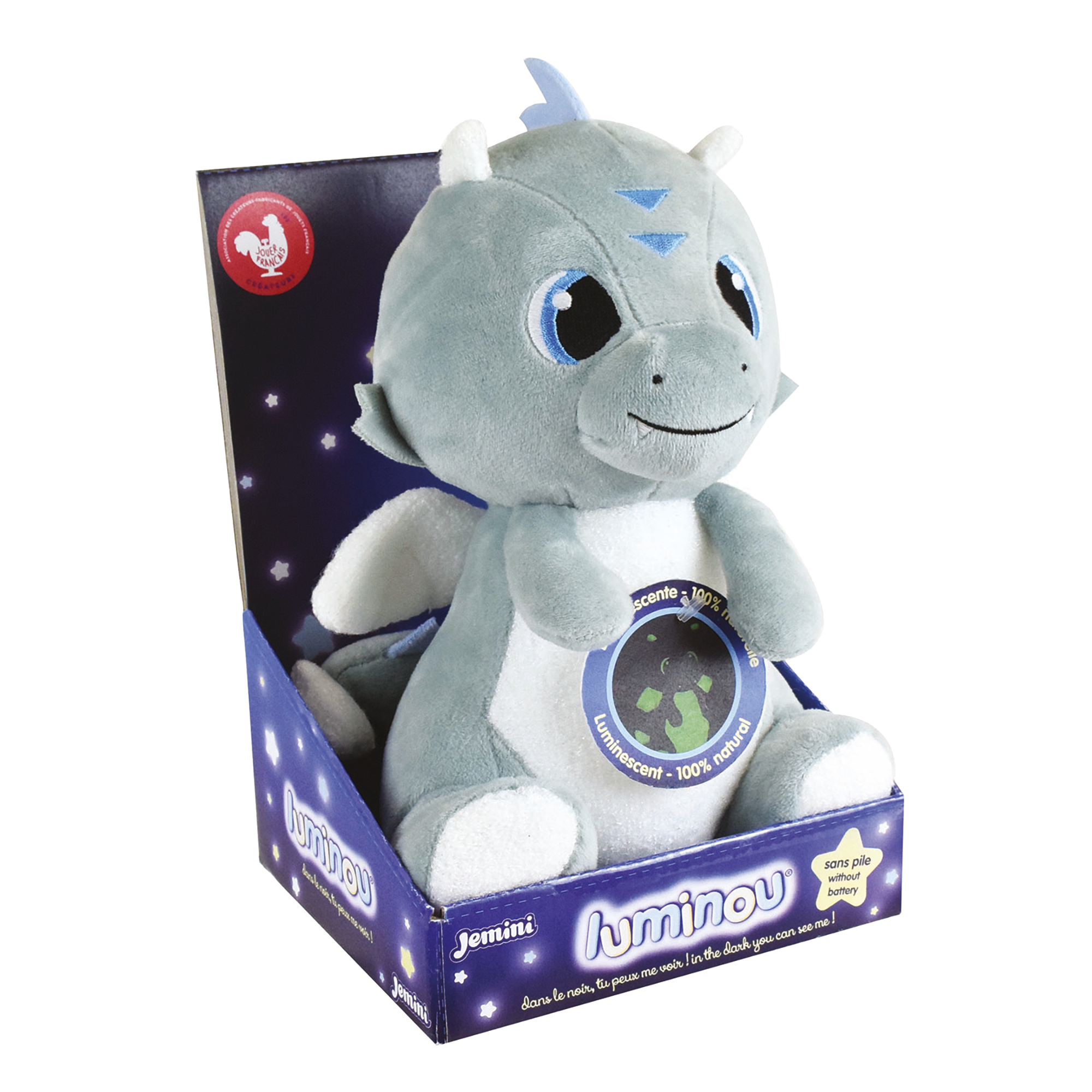 LUMINOU LÉON LE DRAGON PELUCHE / 21 CM JEMINI
