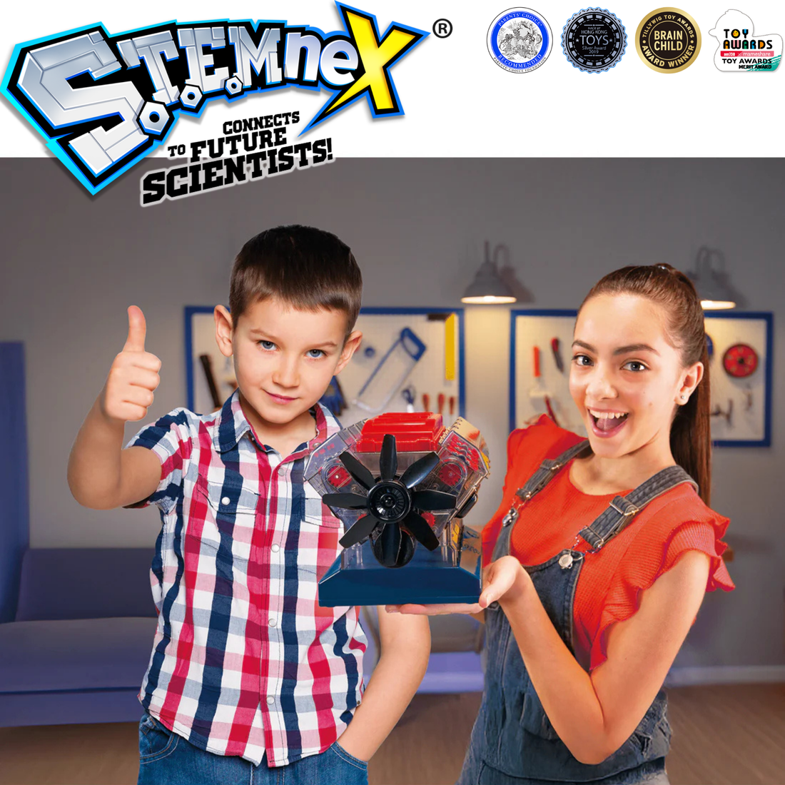 STEMNEX - MOTEUR MODÈLE V8 AMAZING TOYS