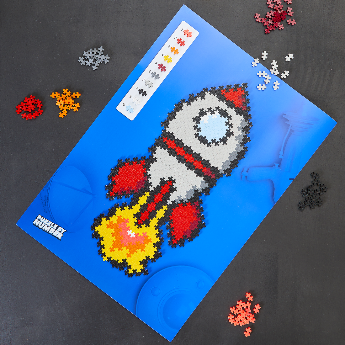 PUZZLE BY NUMBER - FUSÉE - 500pcs - PLUS PLUS