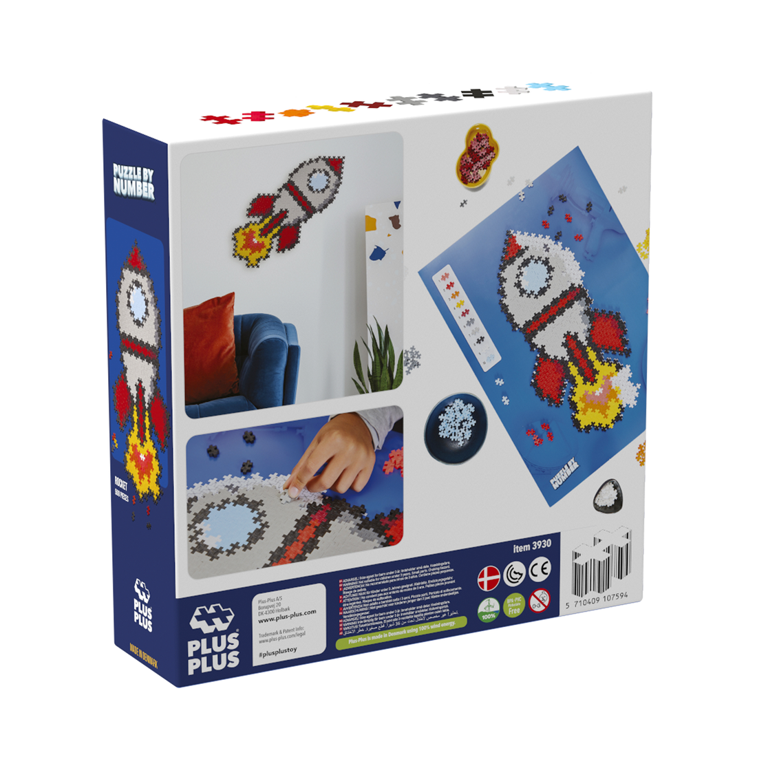 PUZZLE BY NUMBER - FUSÉE - 500pcs - PLUS PLUS