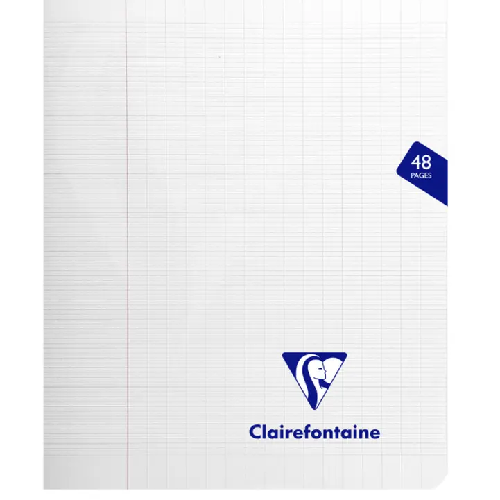 Mimesys cahier polypro agrafé seyès -incolore- 48 pages (17x22cm) CLAIREFONTAINE