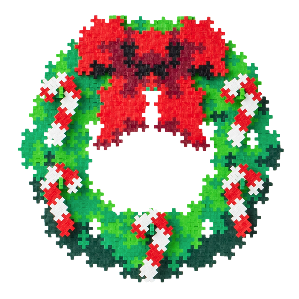 PUZZLE BY NUMBER - COURONNE DE NOËL - 500pcs PLUS PLUS