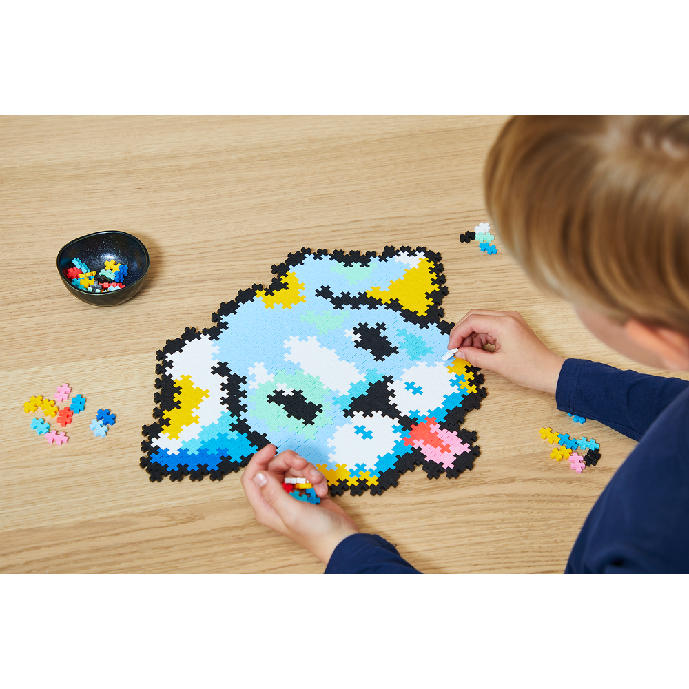 PUZZLE BY NUMBER - CHIOT - 500pcs PLUS PLUS