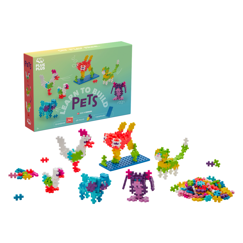 LEARN TO BUILD - ANIMAUX DE COMPAGNIE PLUS PLUS