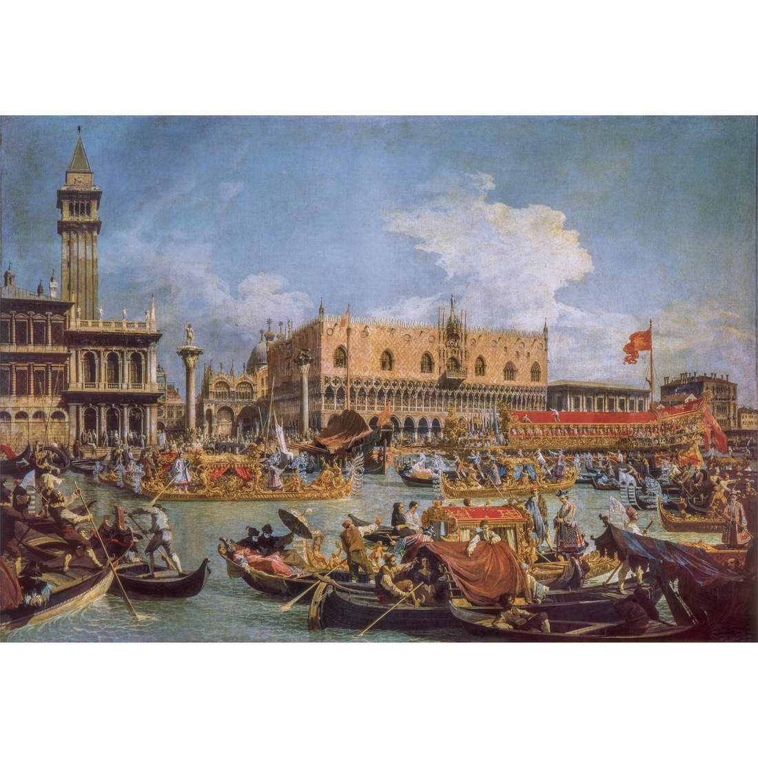PZ1000: MUSEUM: LE RETOUR DU BUCENTAURE LE JOUR DE L'ASCENSION - CANALETTO - CLEMENTONI